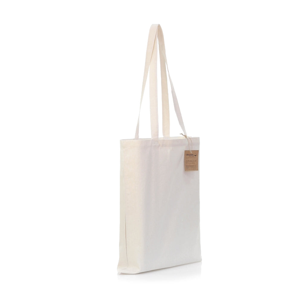 Saco de Compras 100% Algodão Organico Alças Compridas 140