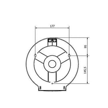 Dispensador Papel Higiénico Jumbo Prata