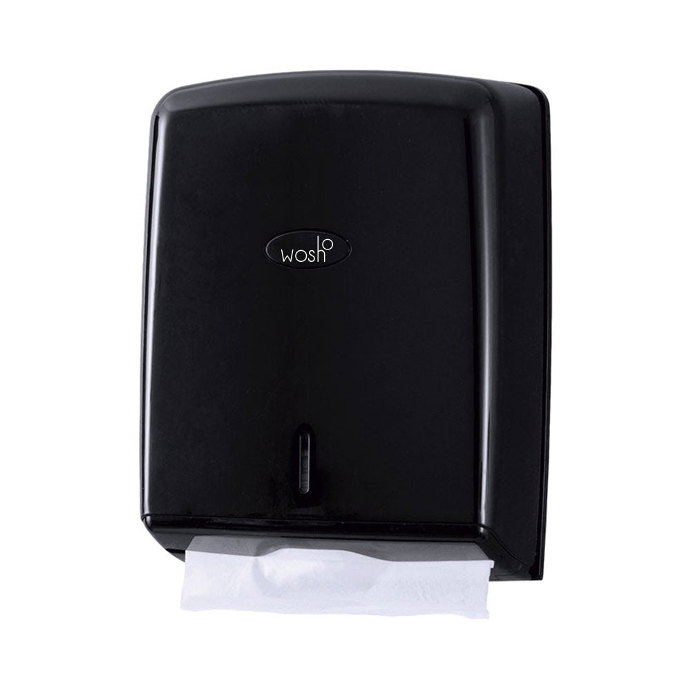 Dispensador Toalhas Mão Zig-Zag Preto