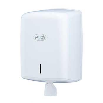 Dispensador Toalhas Rolo Extração Central Branco