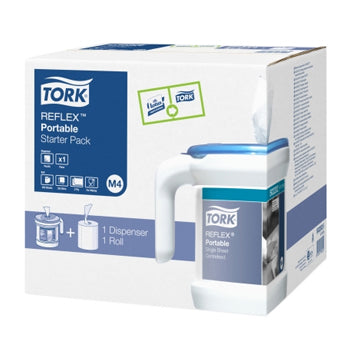 Dispensador Portátil+Rolo Toalhas TORK M4 Reflex Starter Kit