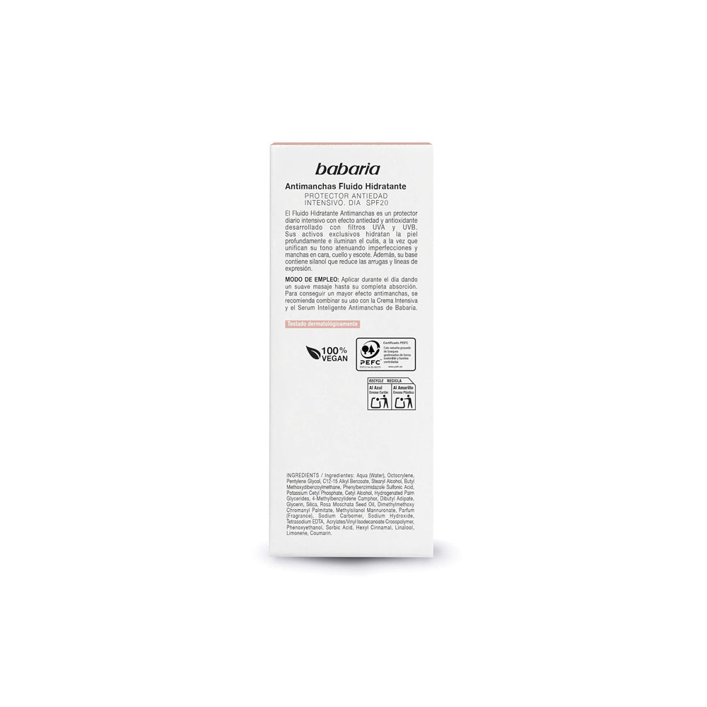 Fluido Facial Reparador Babaria Anti-Manchas 50 ml