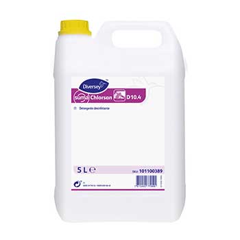 Detergente Suma D10.4 Clorado Limpeza Desinfeção 5L