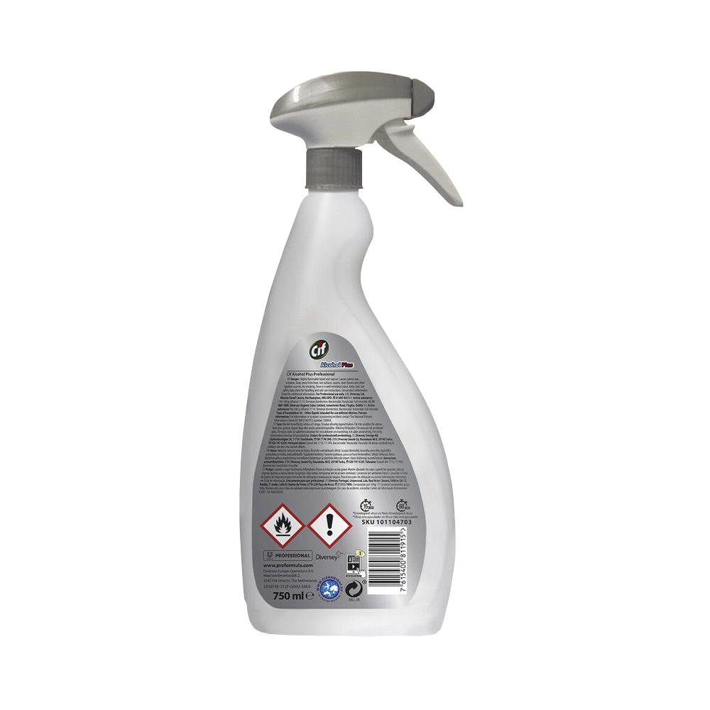 Detergente Desinfetante Cif PF Alcohol Plus 750ml