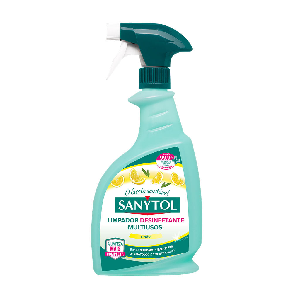 Detergente Desinfetante Multiusos Limão Sanytol 750ml