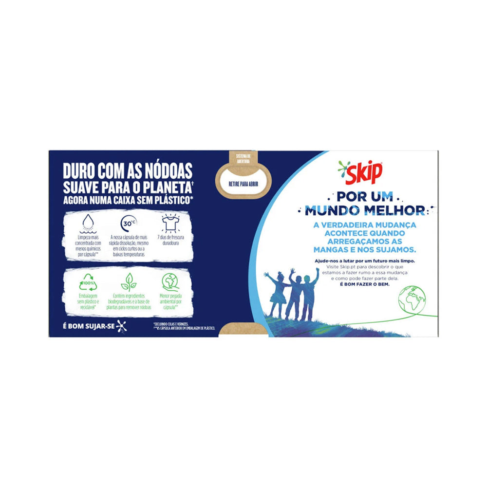 Detergente Cápsulas Máquina Roupa Skip Active Clean 32un