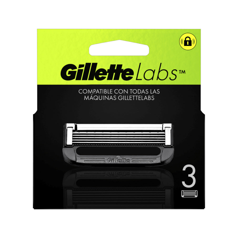 Lâminas GILLETTE Labs Recargas 3un