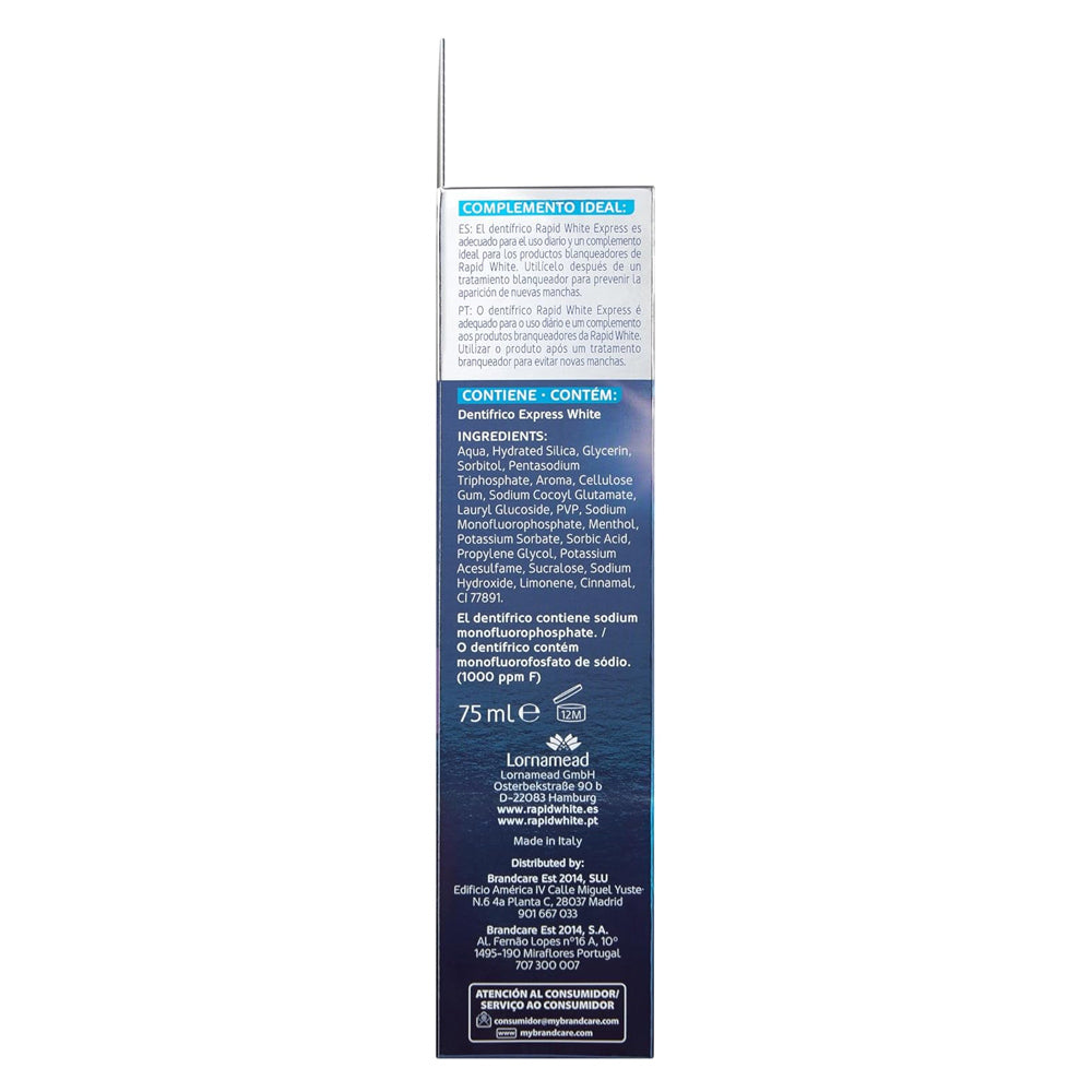 Pasta de Dentes RAPID WHITE Branqueadora 75ml