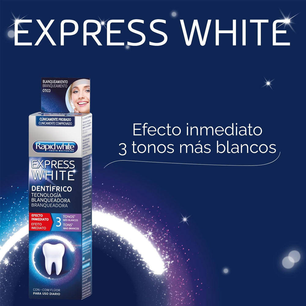 Pasta de Dentes RAPID WHITE Branqueadora 75ml