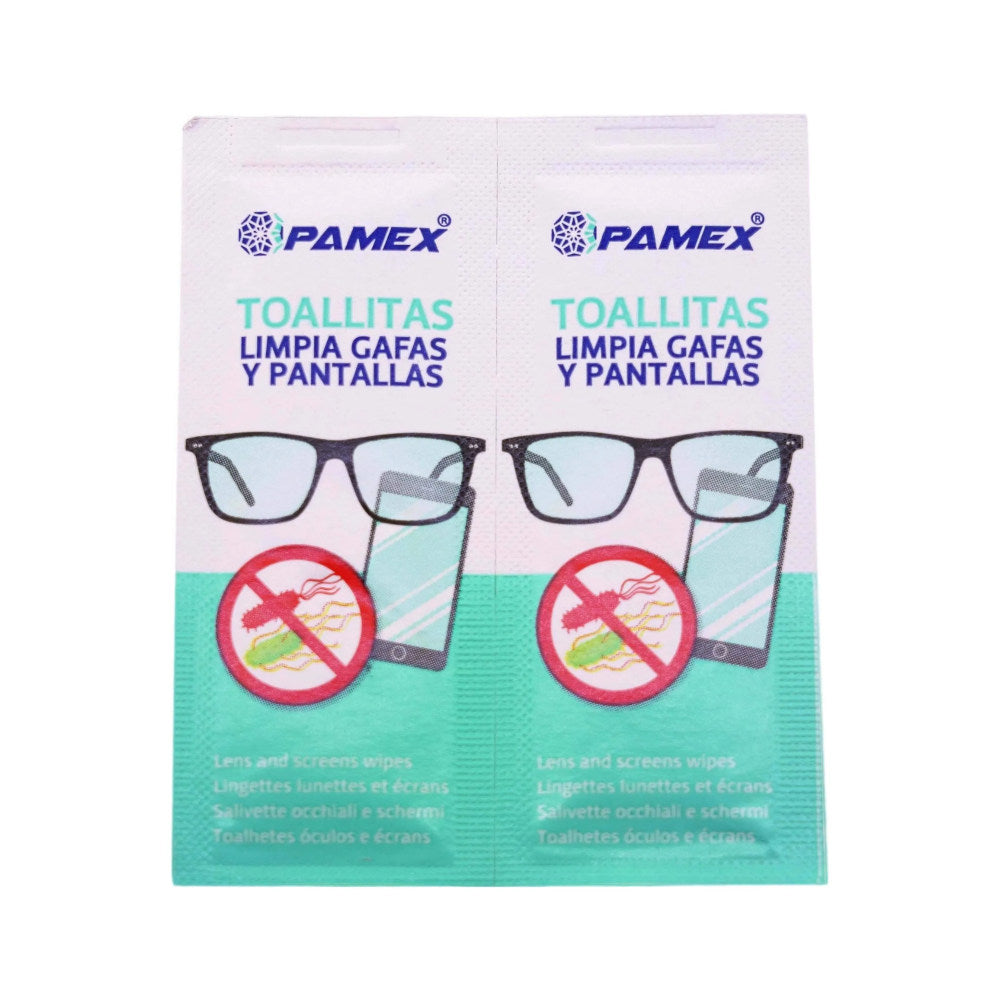 Toalhitas Limpa Lentes e Ecrans Pamex 30un