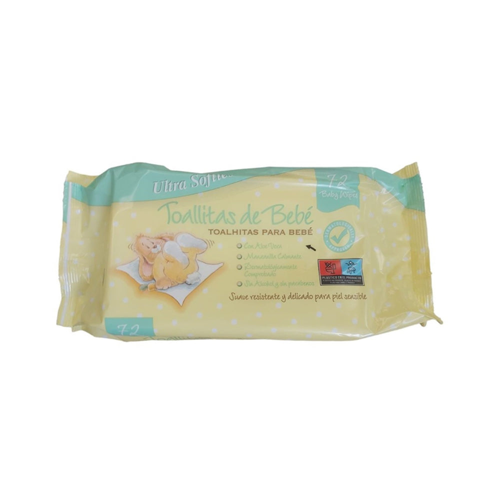 Toalhitas Ultra Softs Baby Aloe Vera 72un