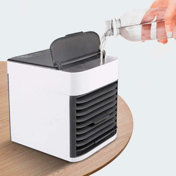 Mini Ventilador / Refrigerador / Desumidificador Ar Portátil
