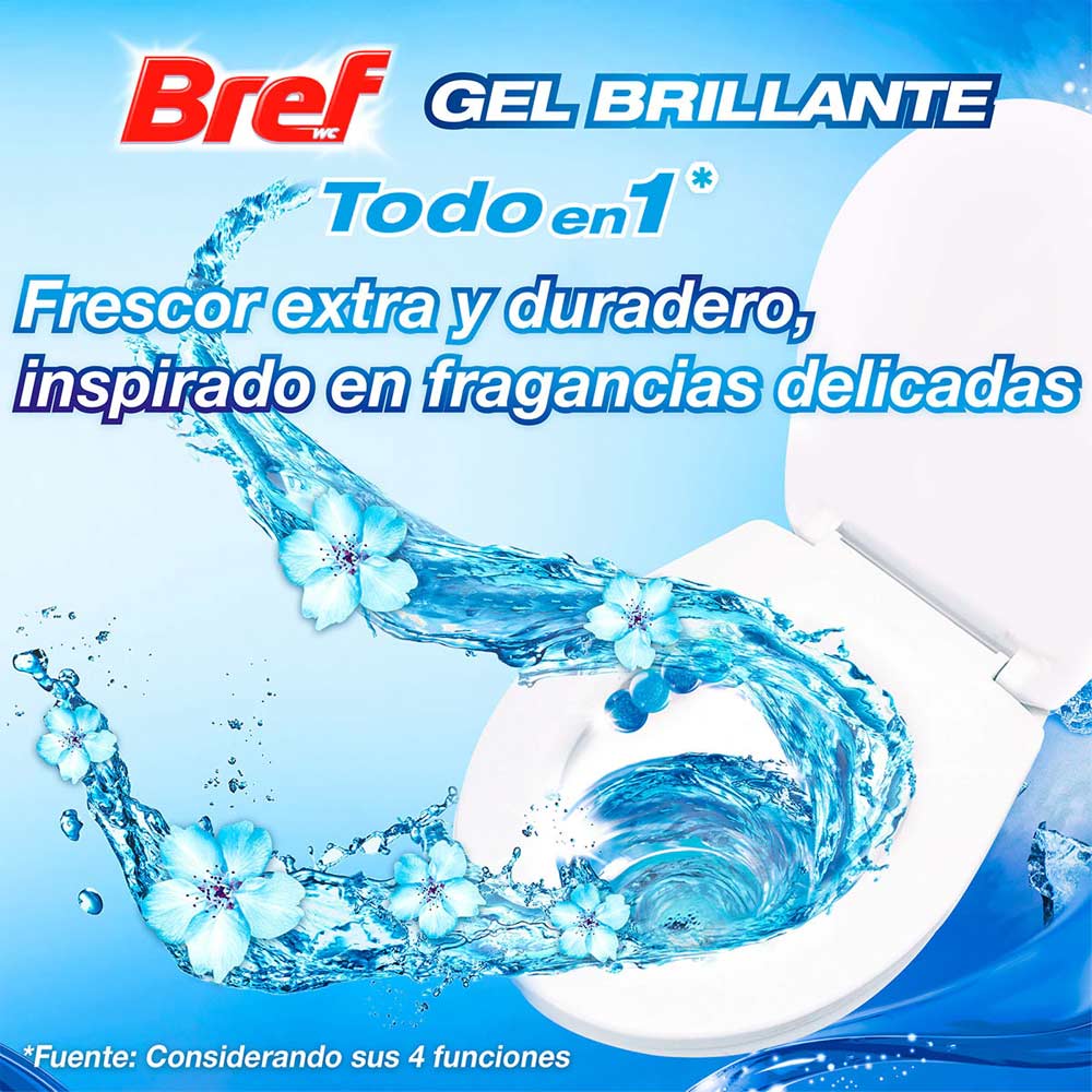 Bloco Sanitário Bref Oceano Gel Brilhante 42gr