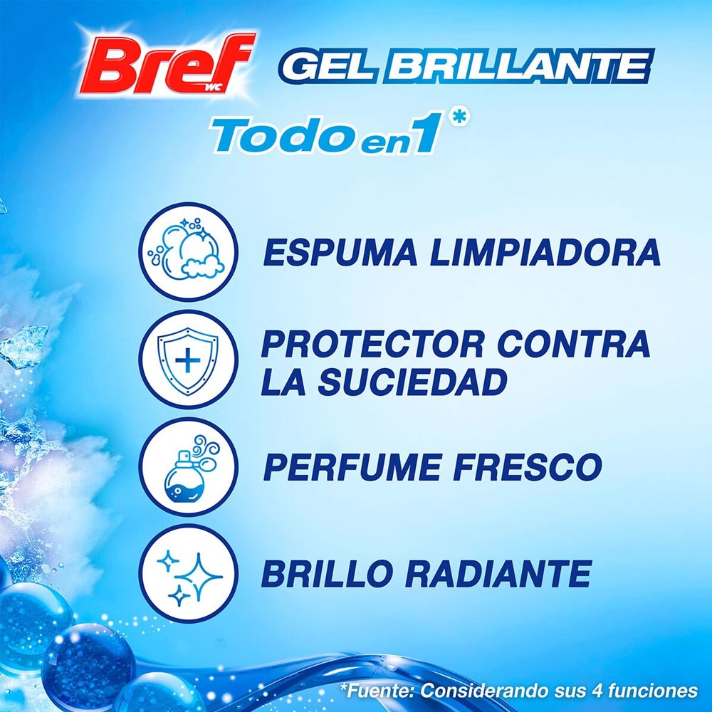 Bloco Sanitário Bref Oceano Gel Brilhante 42gr