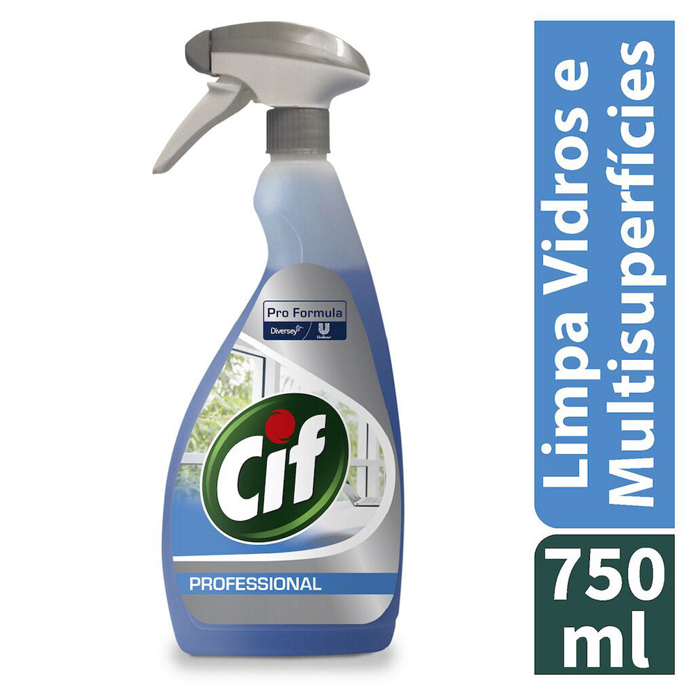 Detergente Limpa Vidros e Multisuperfícies Cif PF 750ml