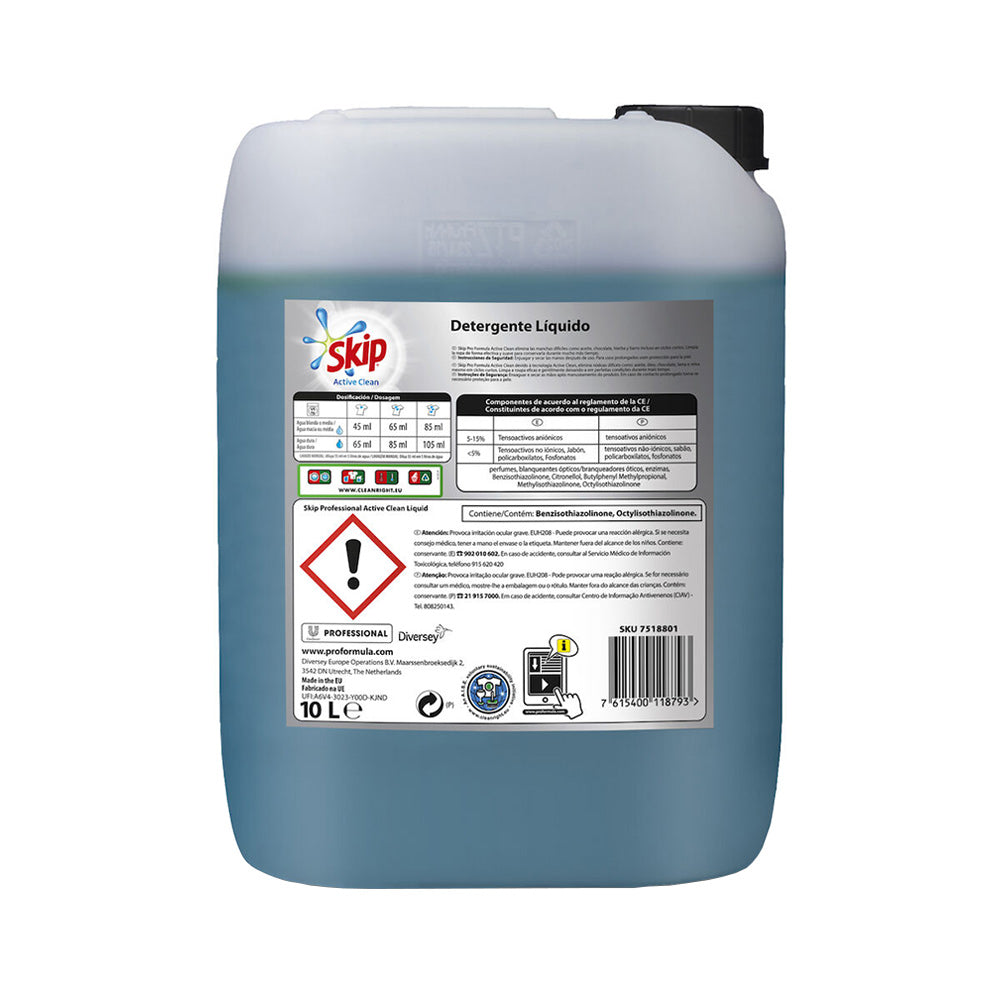 Detergente Líquido Máquina Roupa Skip Pro 154 Doses 10L