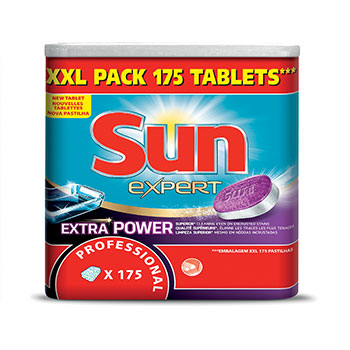 Detergente Máquina Loiça Pastilhas Sun Pro Extra Pow175un
