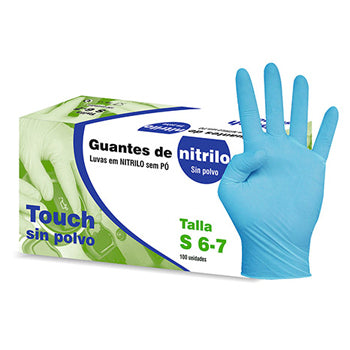 Luvas Nitrilo Tamanho XL s/Pó Azul 100un