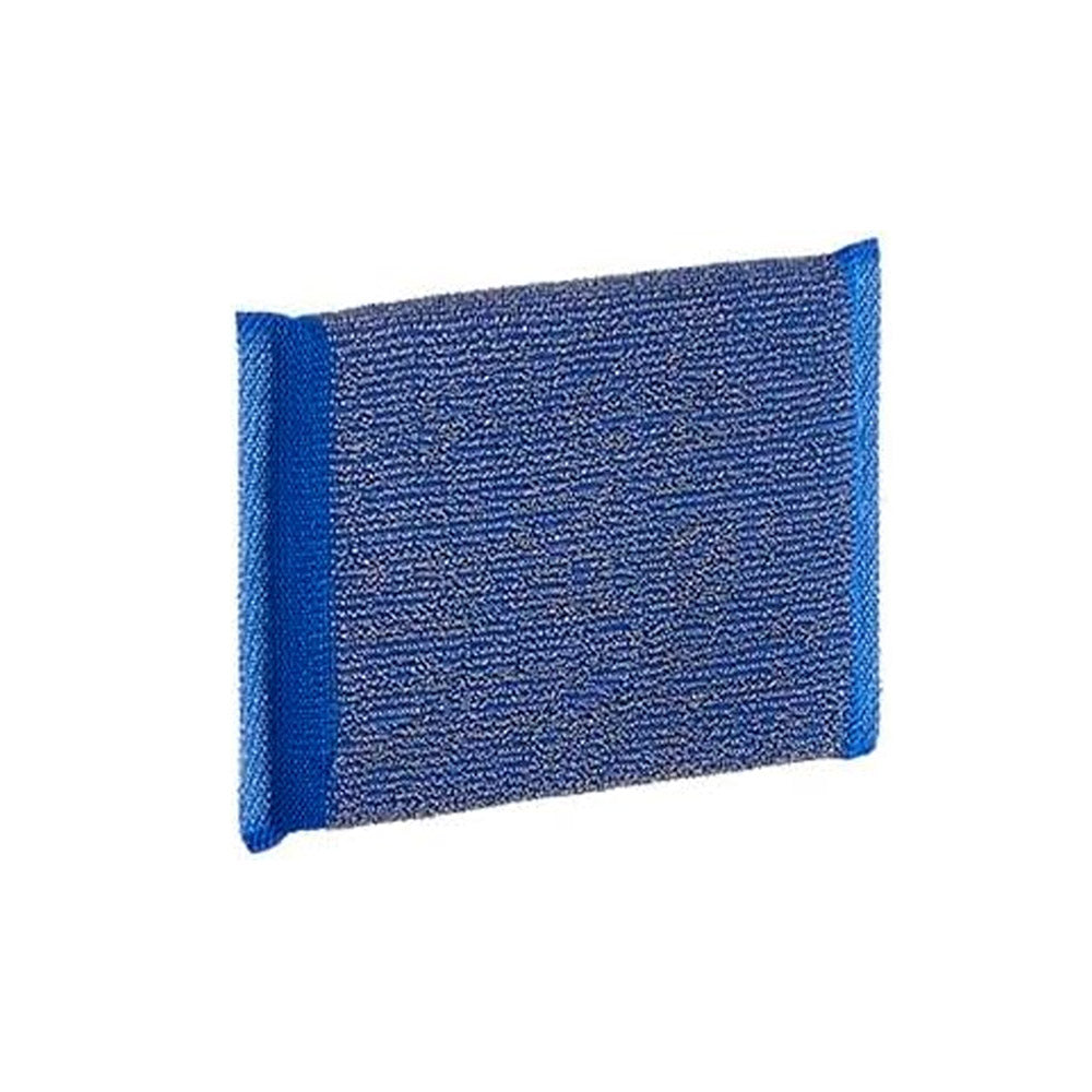 Esfregão Esponja Inox Preto+Azul Pack 2un