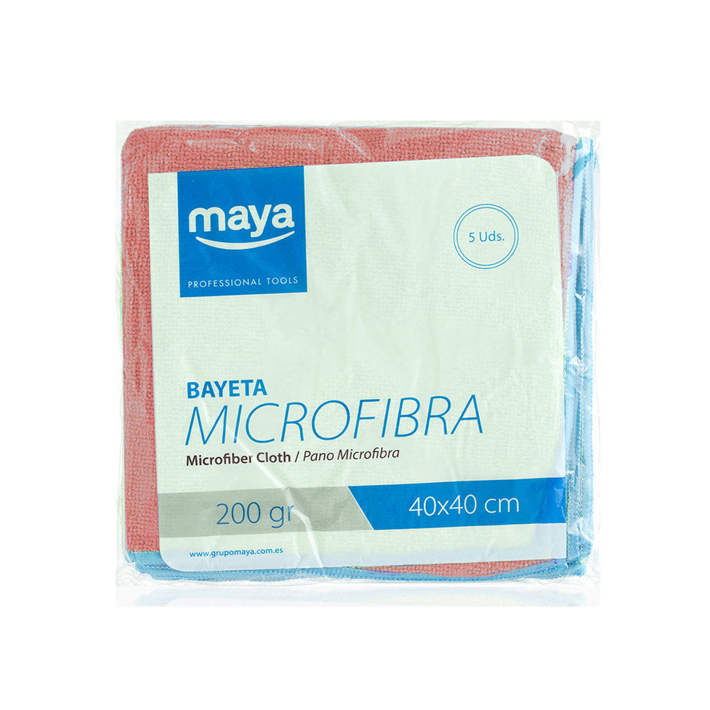 Pano Microfibra Terry 40x40cm 200g Vermelho Pack 5un