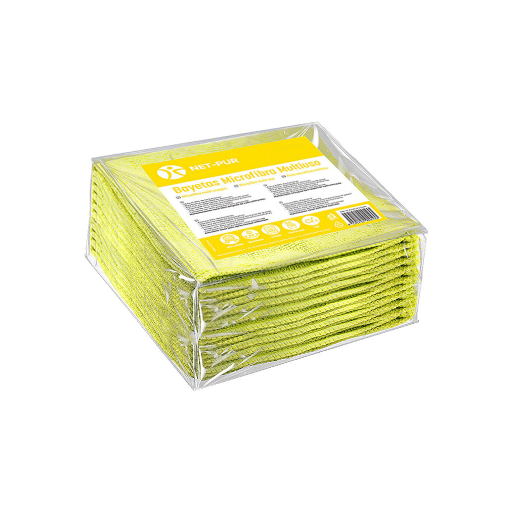 Pano Microfibra Terry 30x40cm 280g Amarelo Pack 10un