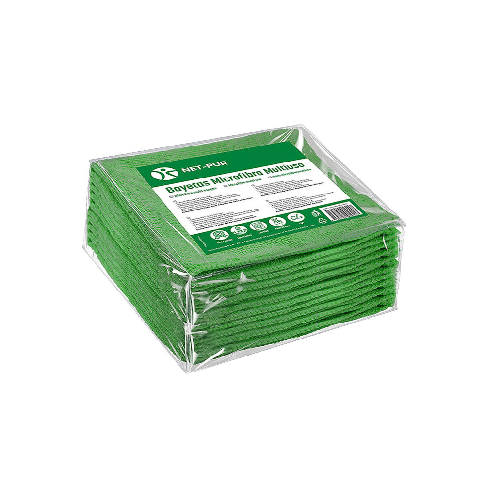 Pano Microfibra Terry 30x40cm 280g Verde Pack 10un