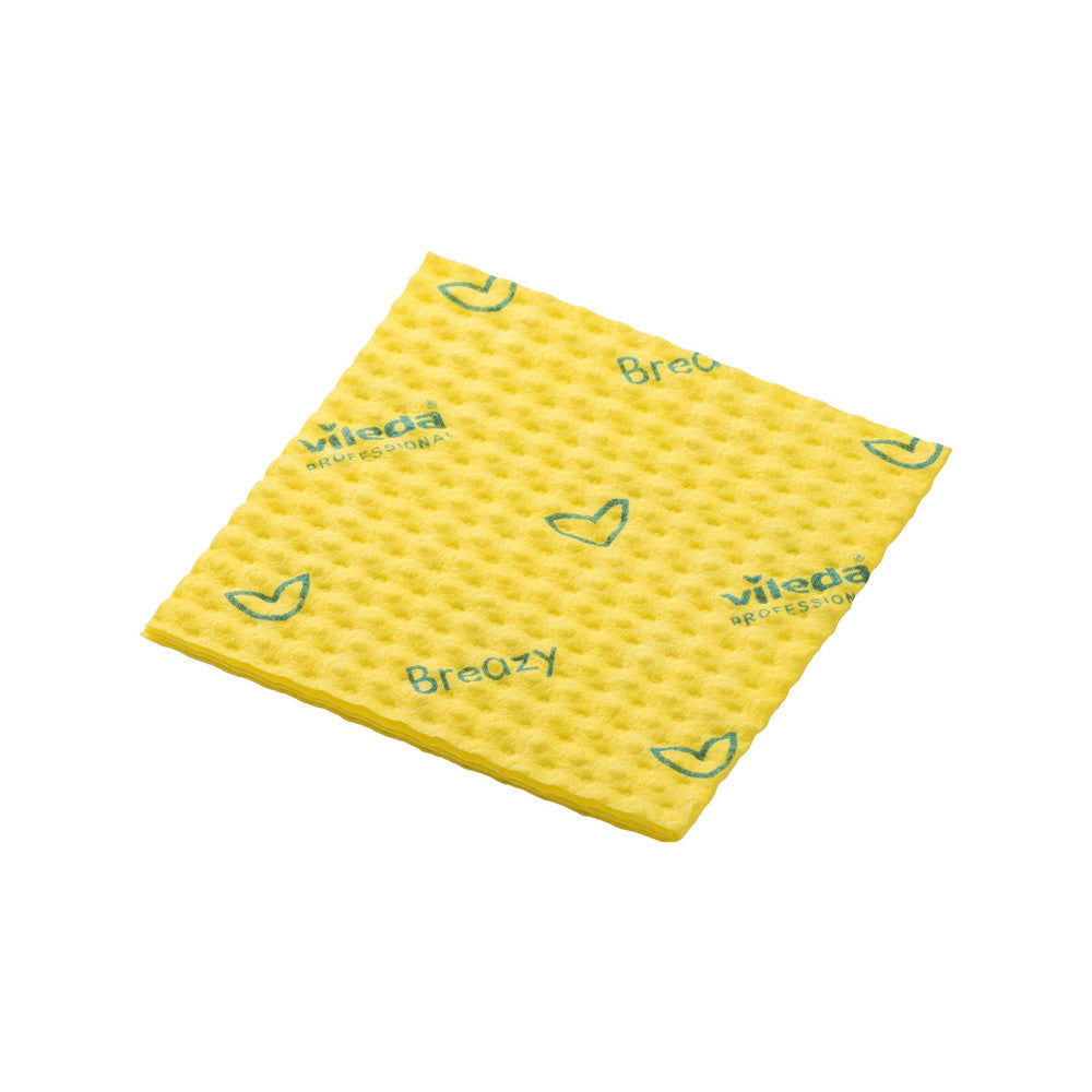 Pano Breazy 35x36cm Amarelo Vileda Professional 25un