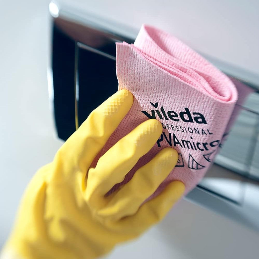 Pano PVAmicro 38x35cm Vermelho Vileda Professional Pack 5un