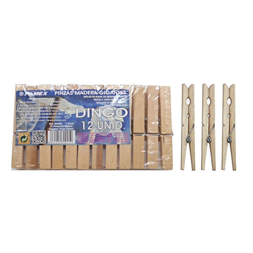 Molas Roupa Madeira 12un