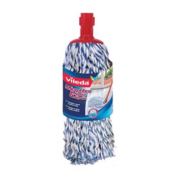 Esfregona com Cabo Microfibras e Algodão Vileda