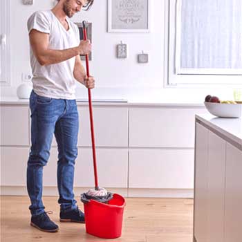 Balde com Espremedor Vileda Super Fácil Vermelho