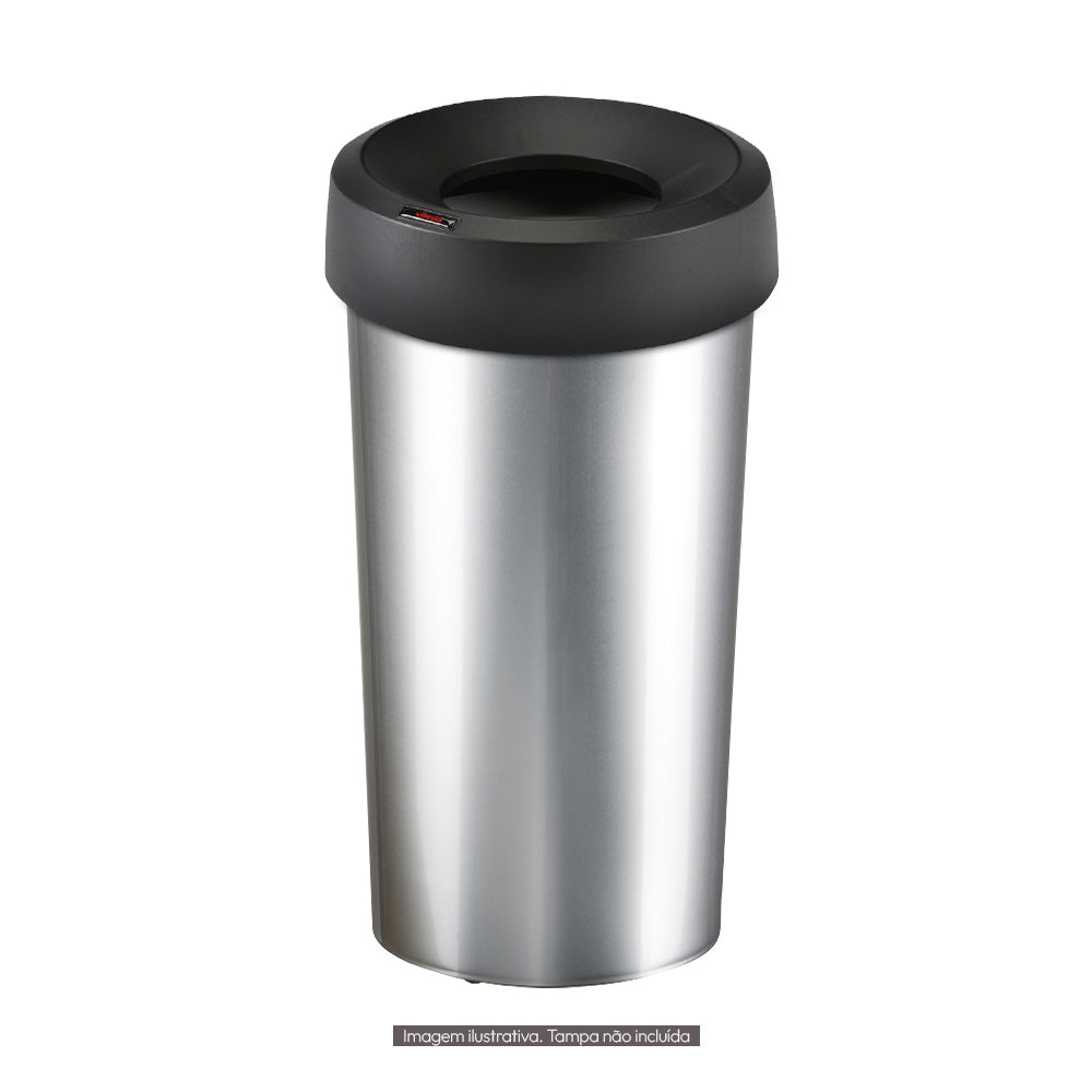 Contentor 50L Plástico Redondo Iris Cor Metálico sem Tampa