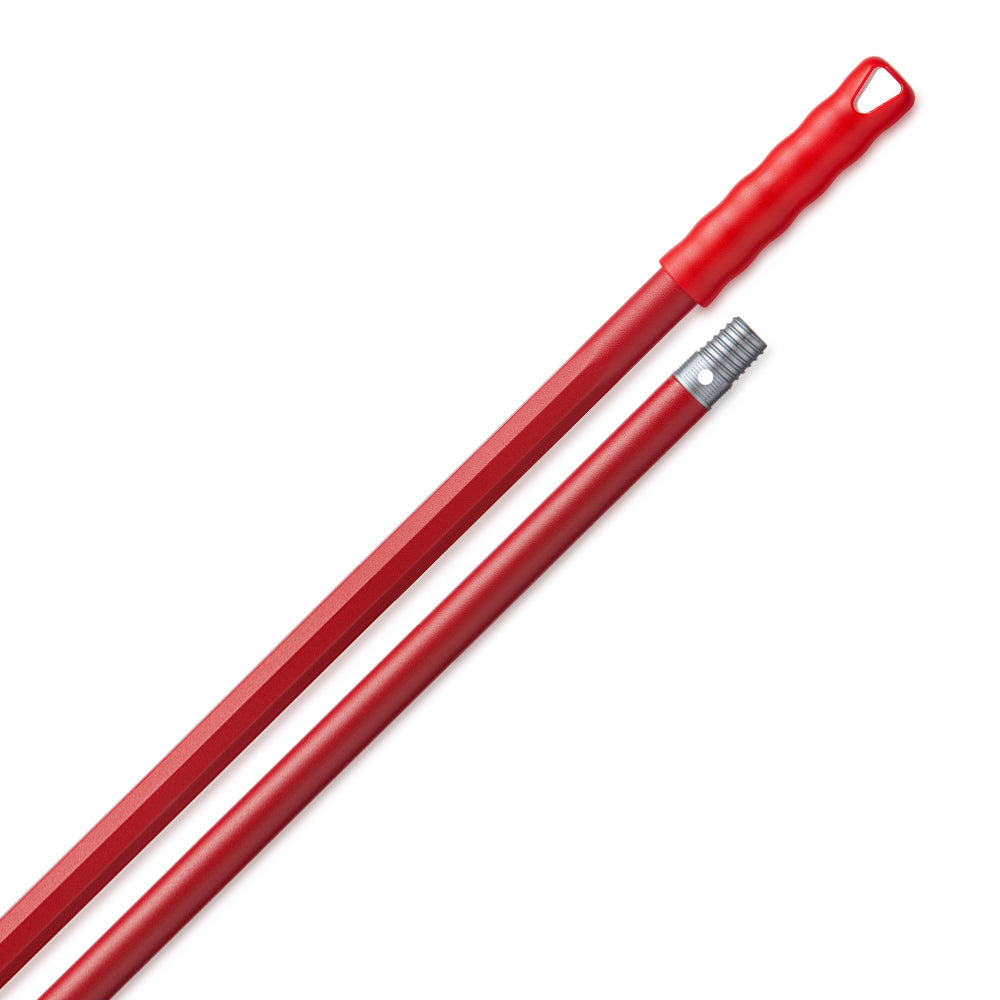 Cabo Esfregona/Vassoura/Mopa Aluminio Vermelho c/Rosca 1.40m