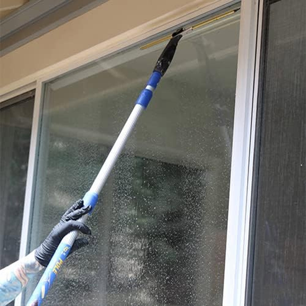Cabo Extensível com Rosca Dupla 2,4m Cinza Azul