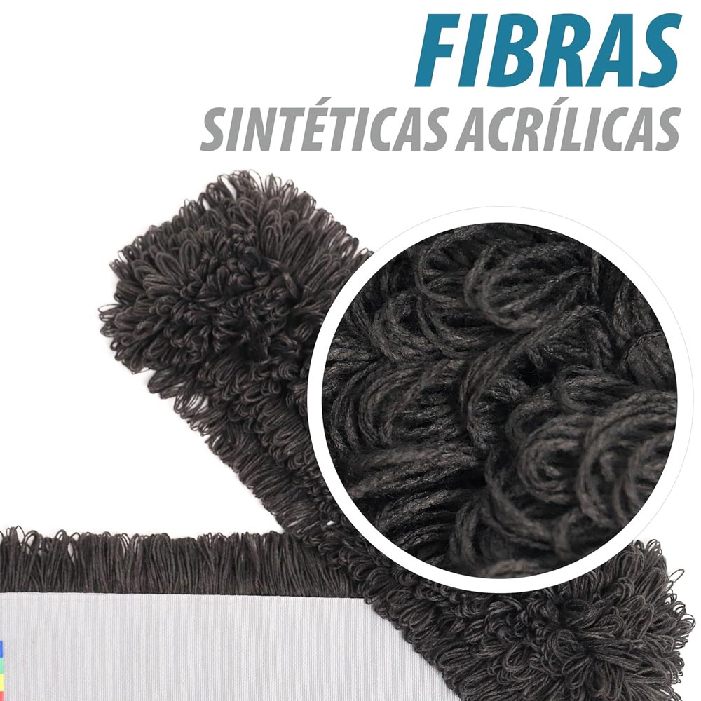 Mopa Comprida 100cm Acrílico Cinza Recarga