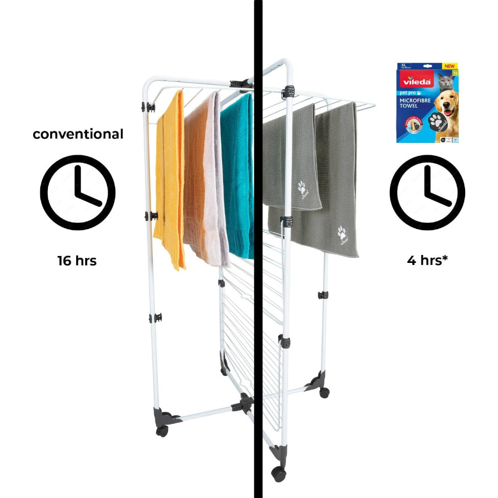 Toalha Microfibras Pet Pro XL 65x100cm Vileda