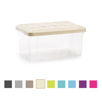 Caixa Plástico 29x19x14cm Sortido 5L