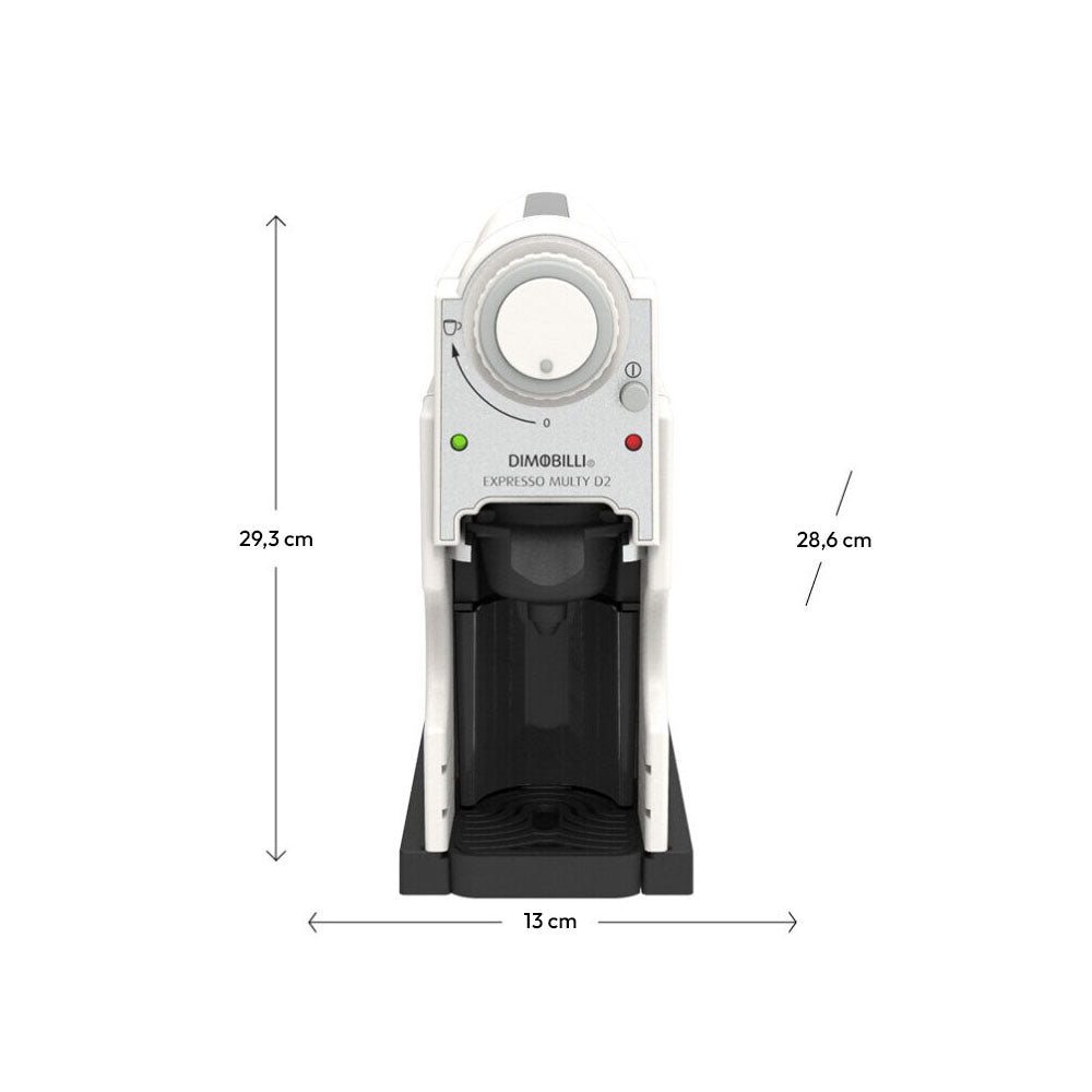 Máquina Café MULTI-CÁPSULAS 3 em 1 Dimobilli D2 Branca