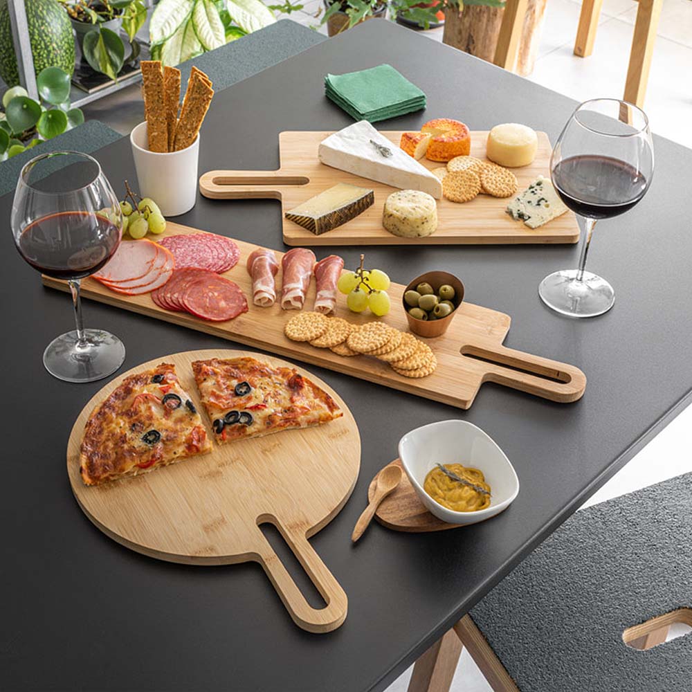 Tábua de Cozinha Retangular Bambu 450x240x12mm