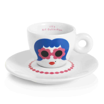 Conj Chav+Pires Esp Illy Art Collection Olimpia Zagnoli 2un