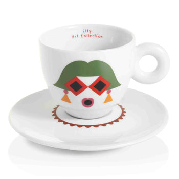 Conj Chav+Pires Esp Illy Art Collection Olimpia Zagnoli 6un