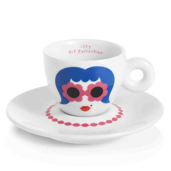 Conj Chav+Pires Esp Illy Art Collection Olimpia Zagnoli 6un