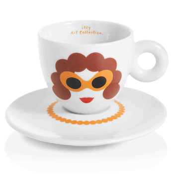 Conj Chav+Pires Esp Illy Art Collection Olimpia Zagnoli 6un