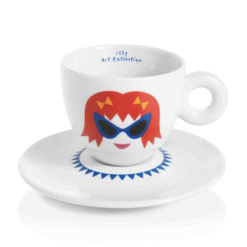 Conj Chav+Pires Esp Illy Art Collection Olimpia Zagnoli 6un