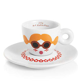 Conj Chav+Pires Esp Illy Art Collection Olimpia Zagnoli 6un