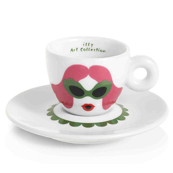 Conj Chav+Pires Esp Illy Art Collection Olimpia Zagnoli 6un