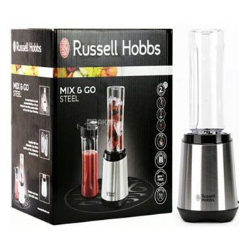 Liquidificador RUSSELL HOBBS Mix Go Steel 2 Garrafas 600ml