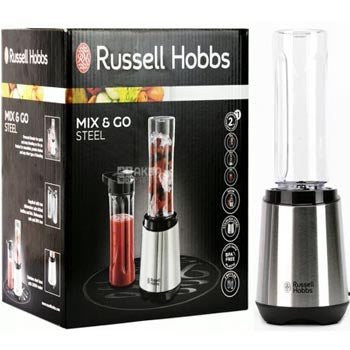 Liquidificador RUSSELL HOBBS Mix Go Steel 2 Garrafas 600ml