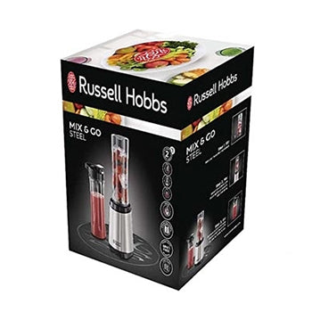 Liquidificador RUSSELL HOBBS Mix Go Steel 2 Garrafas 600ml