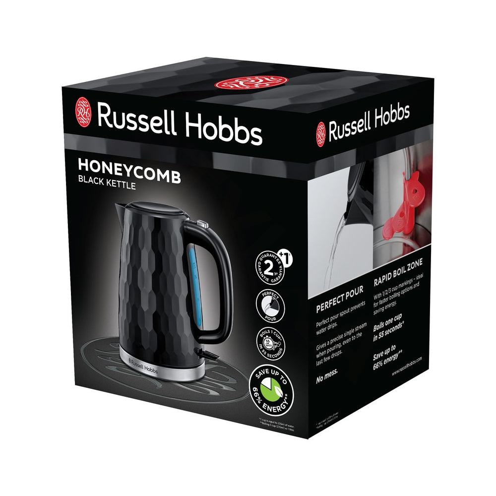 Jarro Elétrico Honeycomb RUSSELL HOBBS Preto